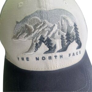 North Face Grey Bear Embroidered Cap
